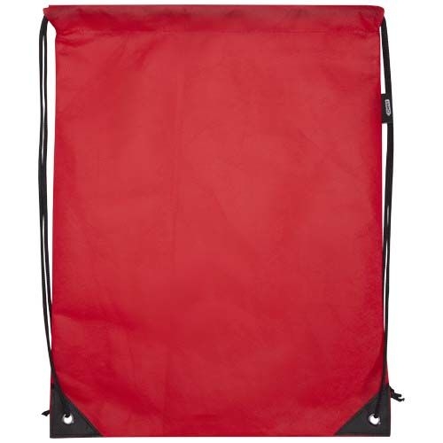 PF130080-2Evergreen Sportbeutel aus recyceltem GRS Non Woven 5 L_ rot