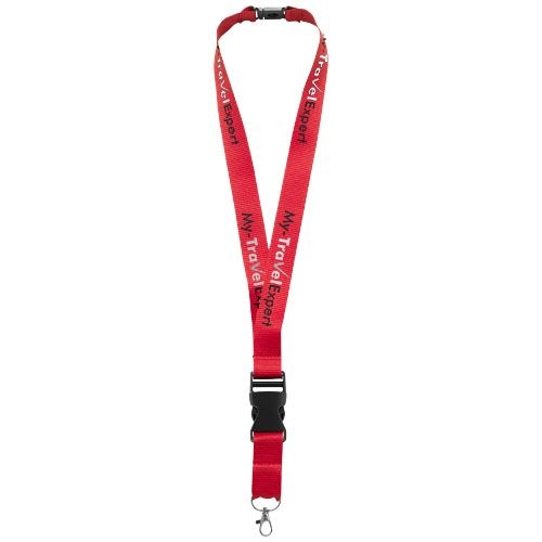 PF102130-1Yogi Lanyard mit Sicherheitsverschluss_ rot