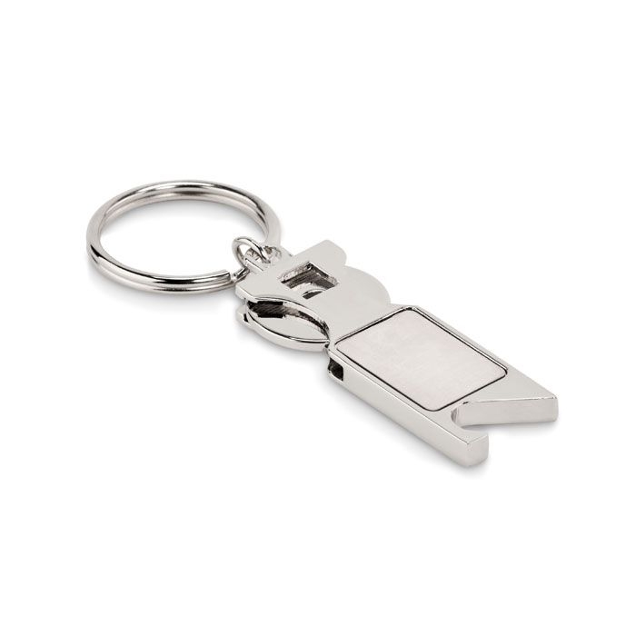MO6824Tokeu Schluesselring mit Muenzhalter