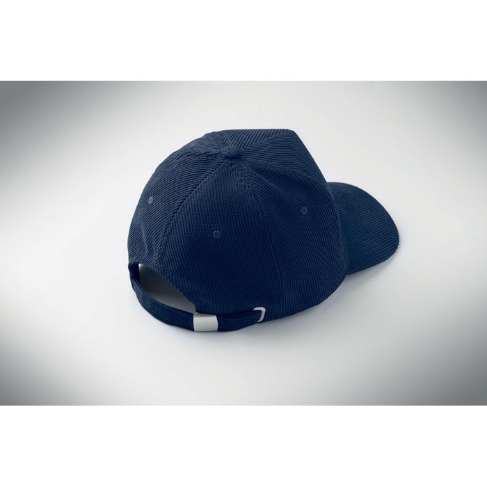 MO2879-04Wale Baseball Kappe 5 Panels Cord_ blau