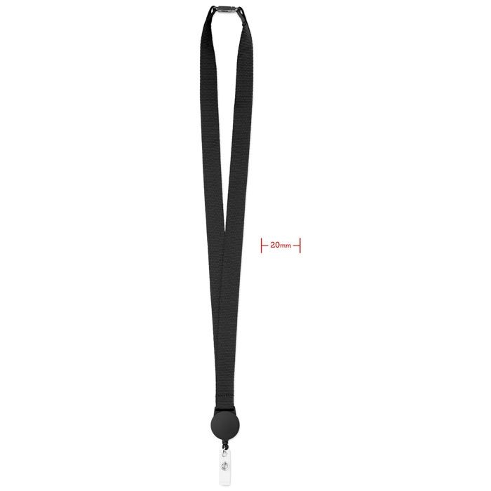 MO9852-03Zip Lanyard Lanyard mit Badge-Halter_ Schwarz MO9852-03Zip Lanyard Lanyard mit Badge-Halter_ Schwarz