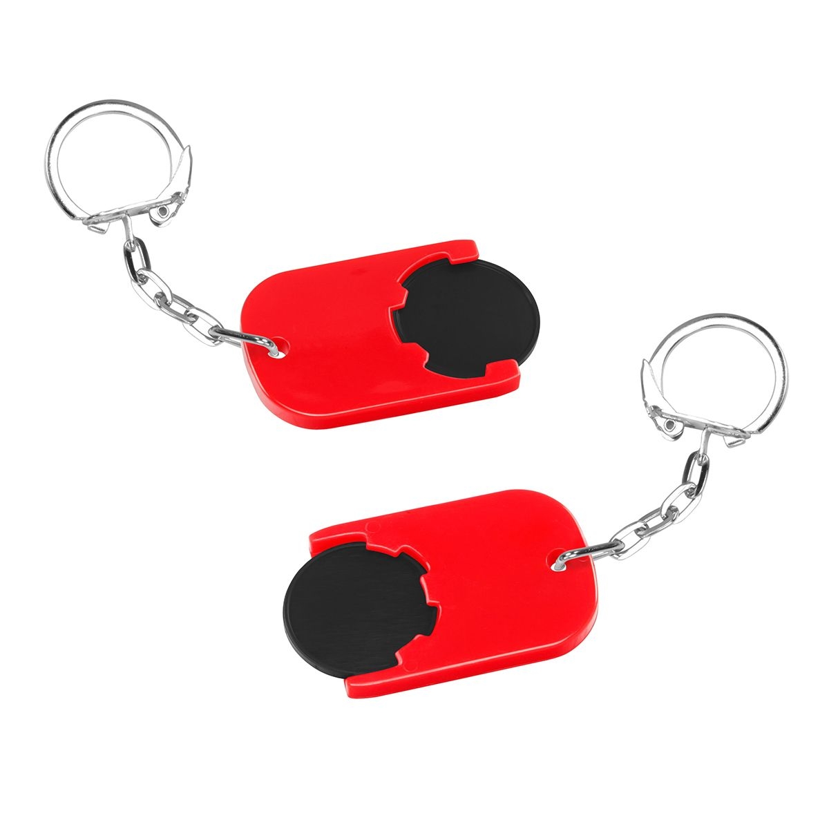 HE7555K-6-1Chiphalter mit 1€-Chip _Gamma_ schwarz_ rot