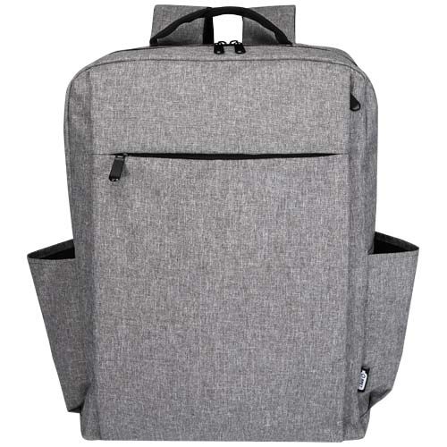PF130084-1Libra 15_ Laptop-Rucksack aus recyceltem GRS-Material 15 L_ heather grau