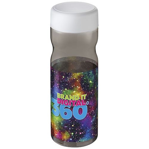 PF210438-1H2O Active® Base Tritan™ 650-ml-Sportflasche mit Drehdeckel_ kohle_weiss