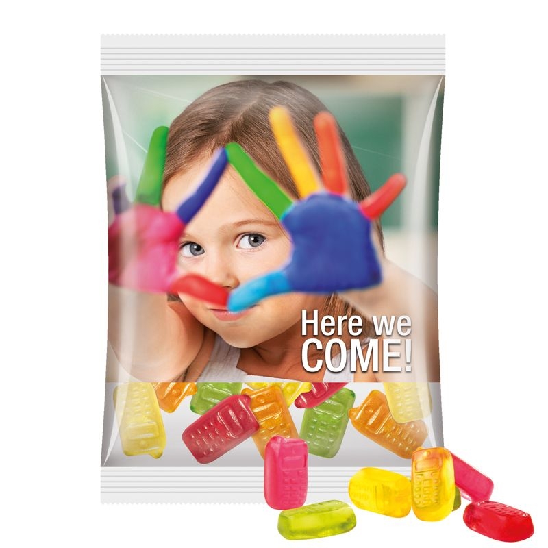 JG10064-6Maxituete 50 g Trolli Fruchtgummi Standardformen_ Handy_ transparente Folie