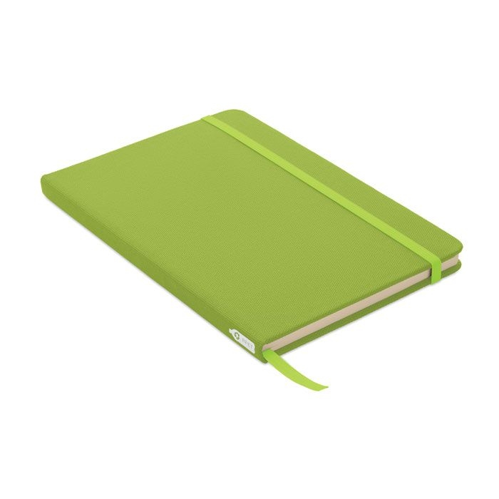 MO9966-48Note Rpet DIN A5 Notizbuch 600D RPET_ Limette MO9966-48Note Rpet DIN A5 Notizbuch 600D RPET_ Limette