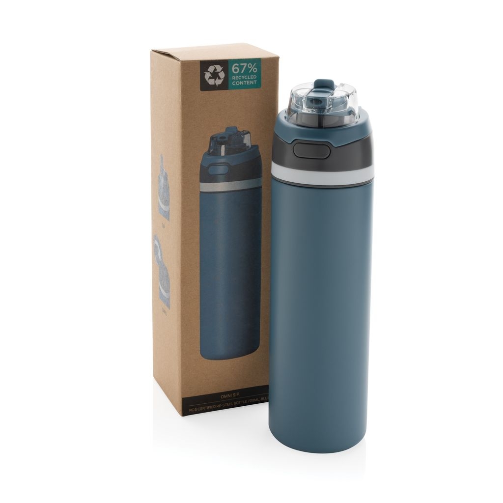 XDP437.08-05Omni Sip verschliessbare Flasche aus RCS-reSteel_ 720ml_ blau