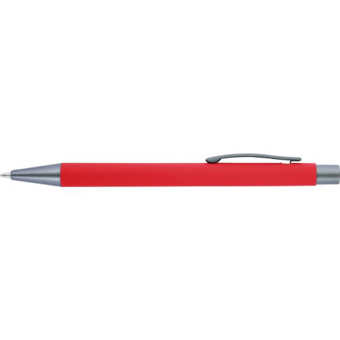GI8298-08Kugelschreiber mit Softtouch-Oberflaeche und Glanzgravur Emmett_ Rot GI8298-08Kugelschreiber mit Softtouch-Oberflaeche und Glanzgravur Emmett_ Rot