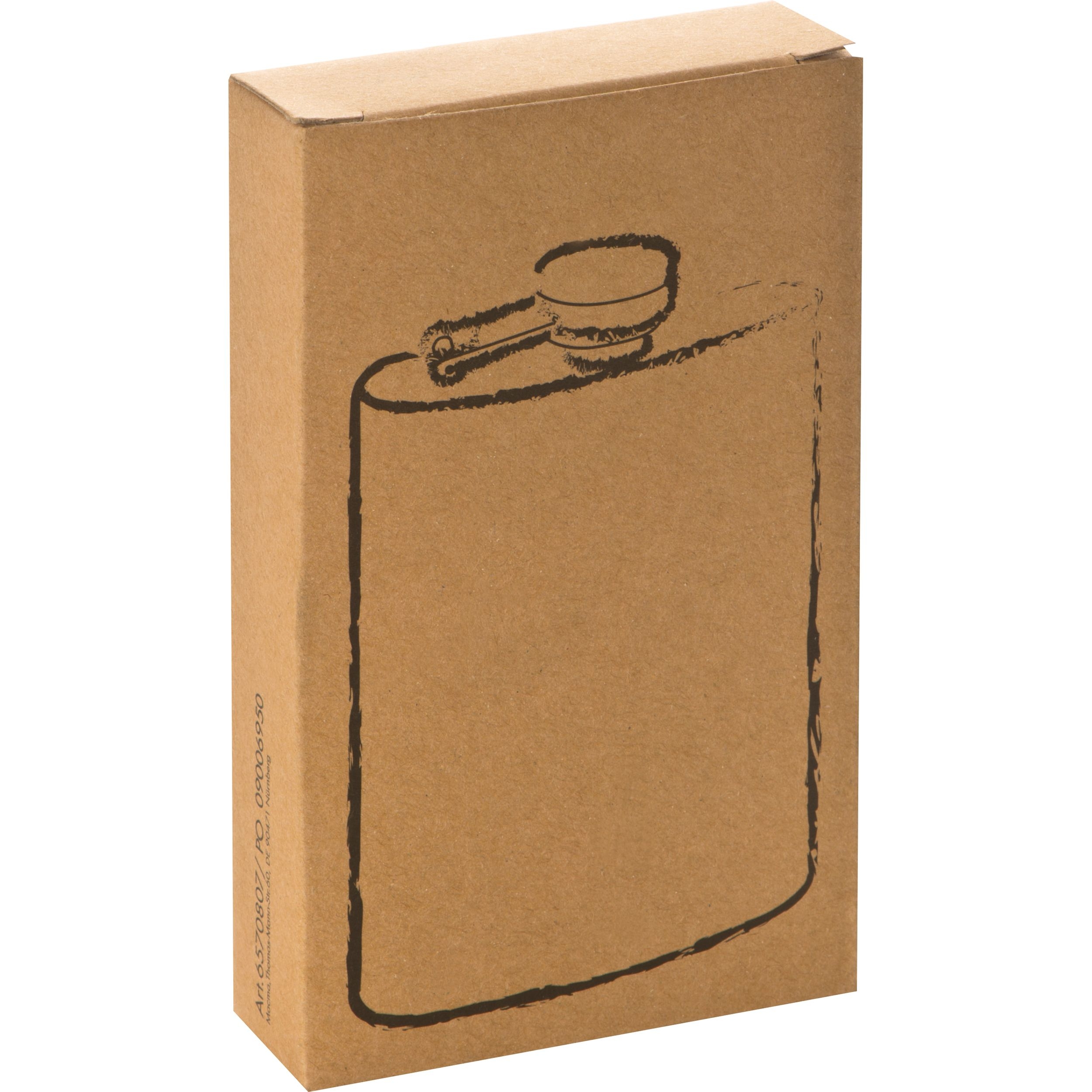 MA65708-07Flachmann aus Edelstahl_ 104ml PERCY_ silbergrau