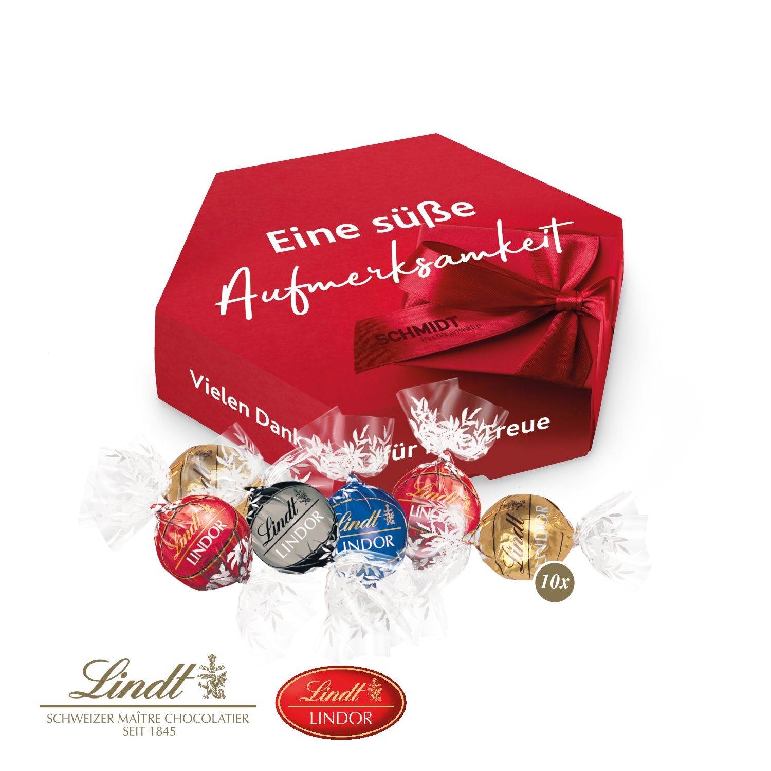 CD91065Suesse Praesentbox _Maxi_ mit Lindor Pralinés