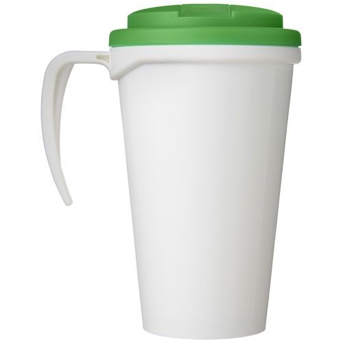 PF210420-13Brite-Ameriano® Grande 350 ml Isolierbecher mit auslaufsicherem Schraubverschluss_ weiss_gruen