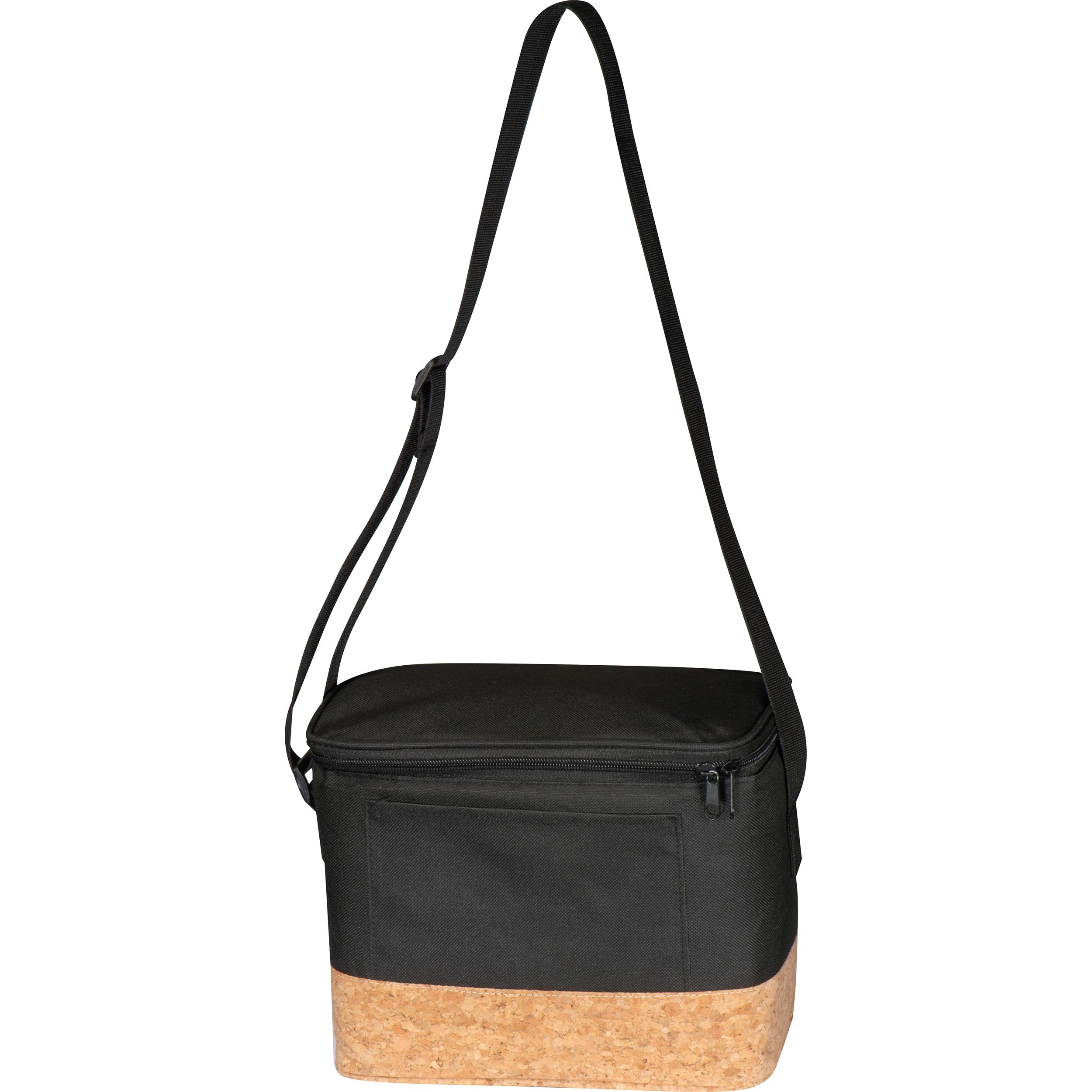 MA62166Kuehltasche mit Korkboden und Trageriemen