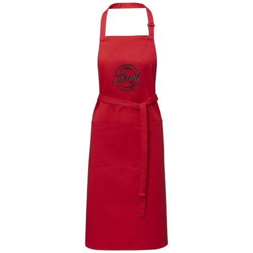 PF113334-2Andrea 240 g_m² Schuerze mit verstellbarem Nackenband_ rot
