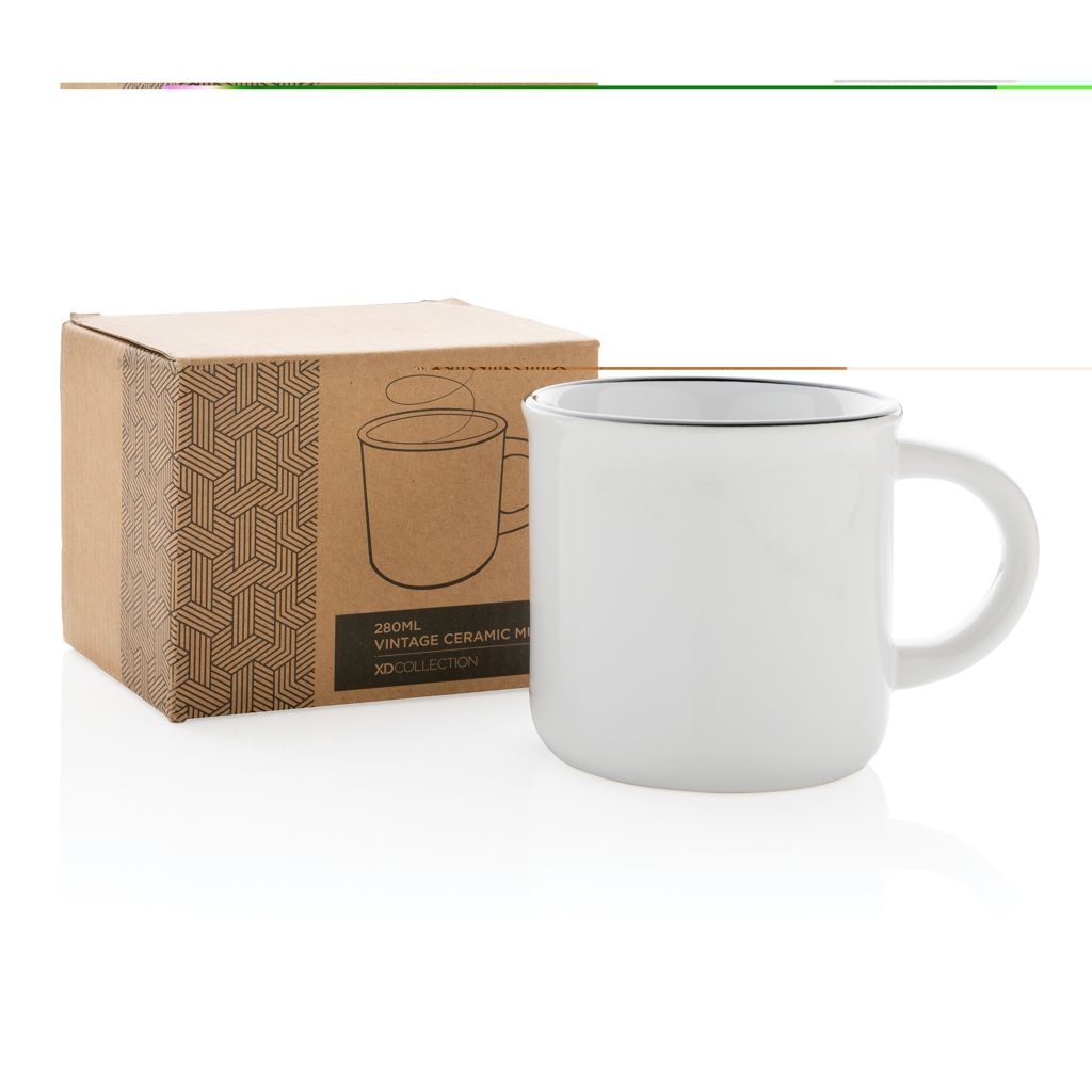 XDP434.03-3Vintage Keramiktasse_ 280ml_ weiss