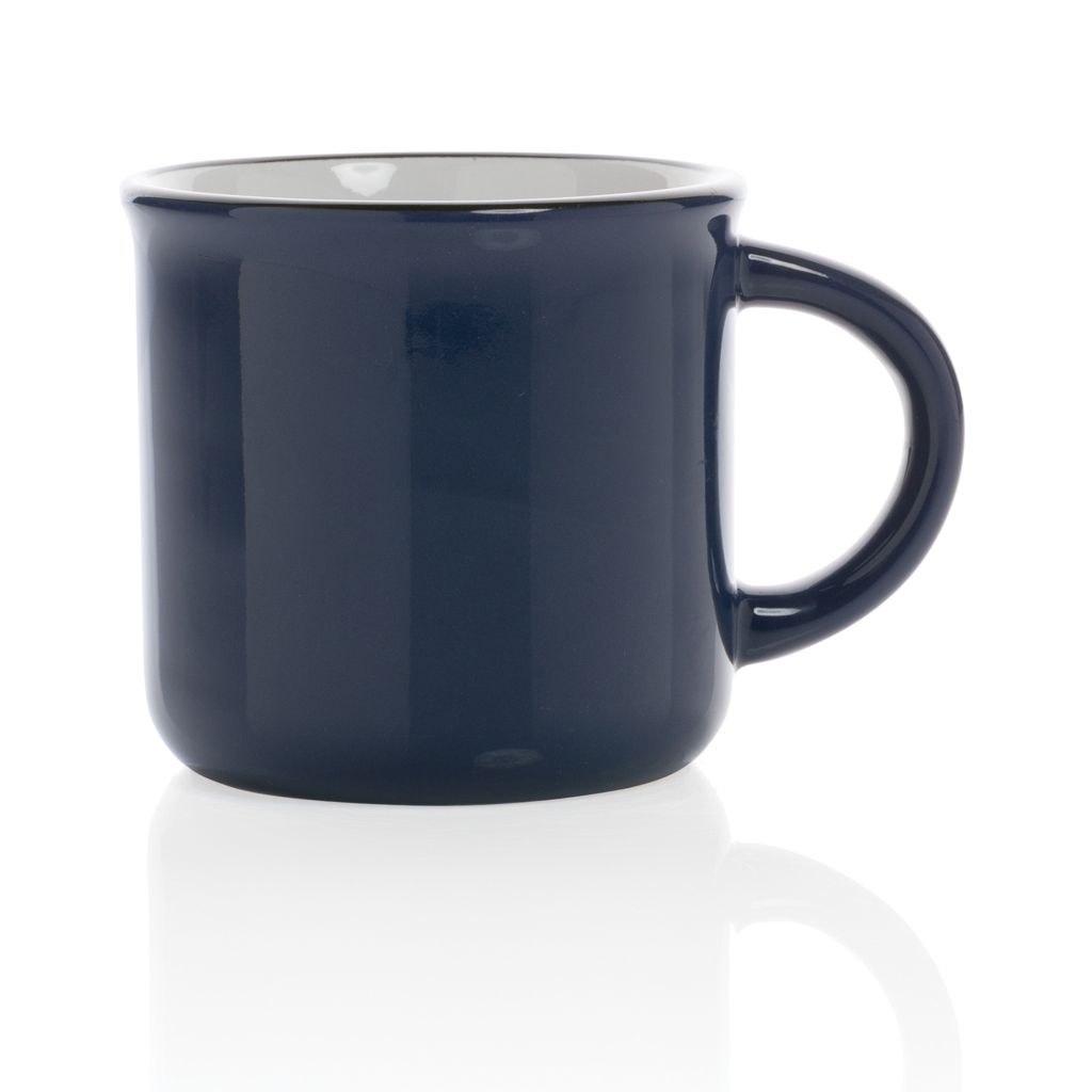 XDP434.03-5Vintage Keramiktasse_ 280ml_ navy blau