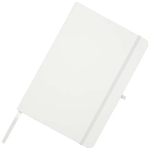 PF106013-1Teak A5 Hardcover Notizbuch_ liniert_ aus recyceltem Material_ weiss