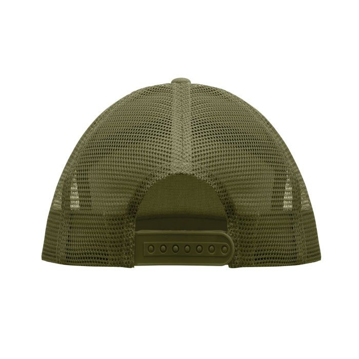 MO2866-49Bead Flache Kappe 7 Panels_ armeegruen