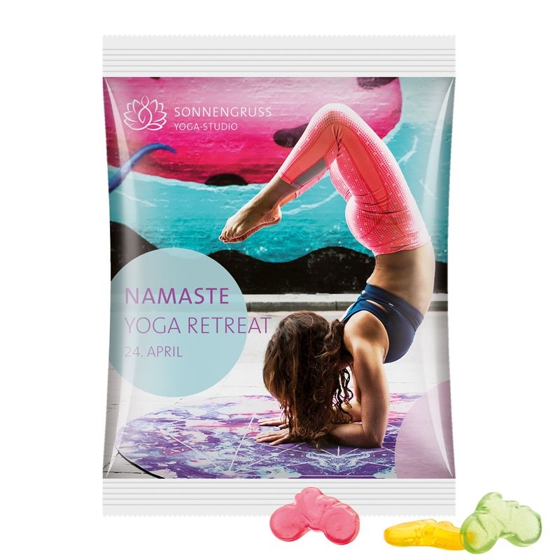 JG10064-17Maxituete 50 g Trolli Fruchtgummi Standardformen_ Fahrrad_ weisse Folie